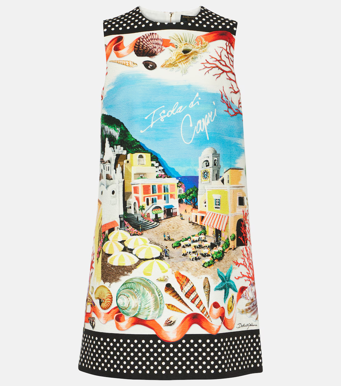 Dolce&Gabbana Capri printed cotton minidress