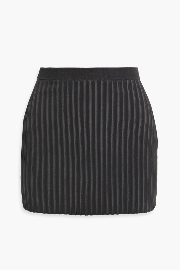ALEXANDERWANG.T Ribbed cotton-blend mini skirt