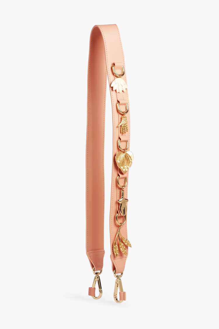CHLOÉ Embellished leather bag strap