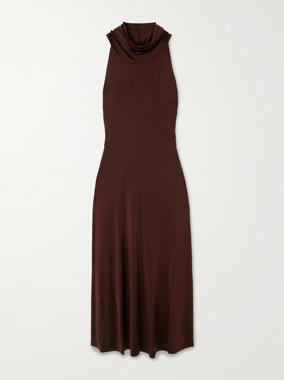 VICTORIA BECKHAM Hooded stretch-jersey midi dress
