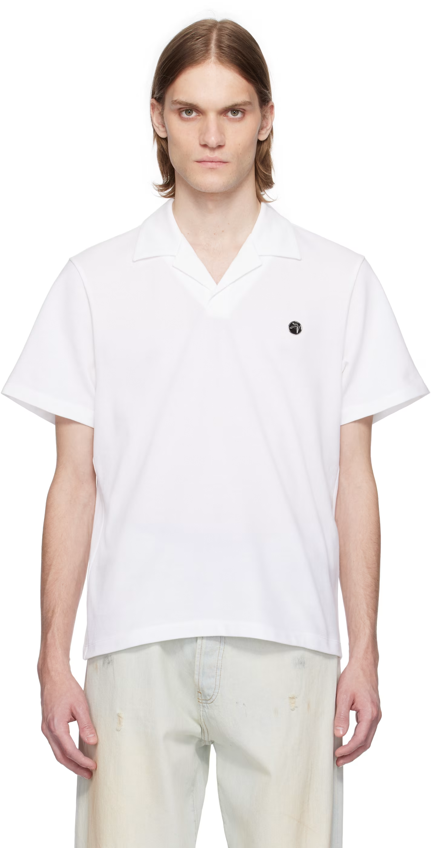 AMBUSH White Logo Polo