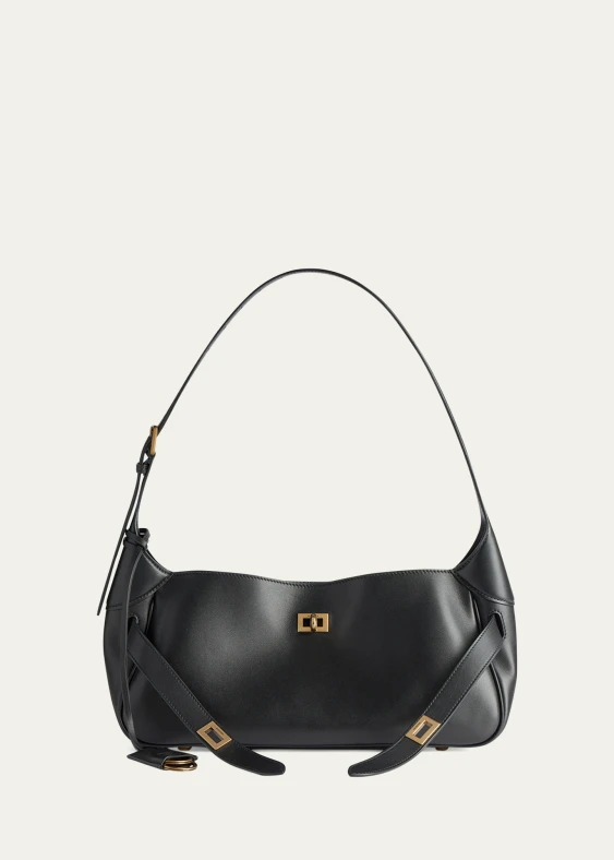 Balenciaga Bel Air Small Buckle Leather Shoulder Bag