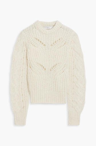 IRO Quane pointelle-knit sweater