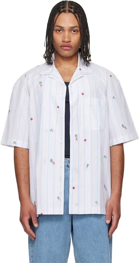 JACQUEMUS White 'The Romarin' Short-Sleeve Shirt