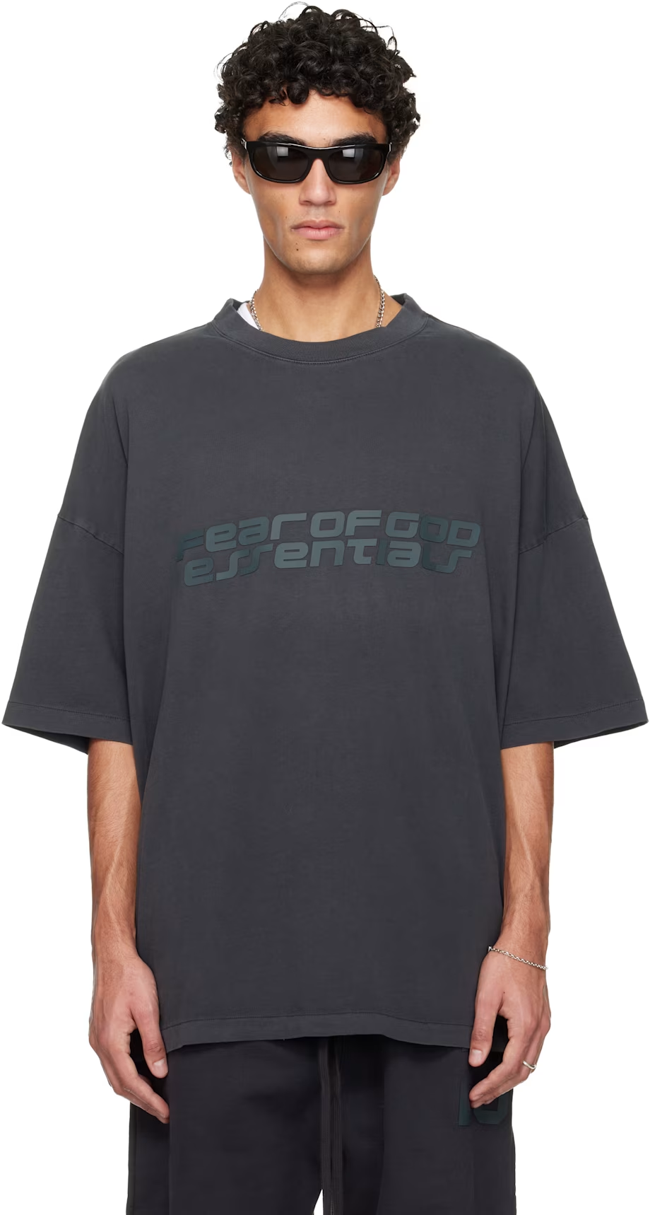 Fear of God ESSENTIALS Gray Holiday 'Fear Of God Essentials' 90s T-shirt