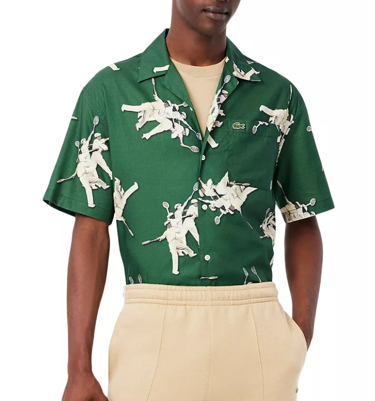 Lacoste Relaxed Fit René Lacoste Print Shirt