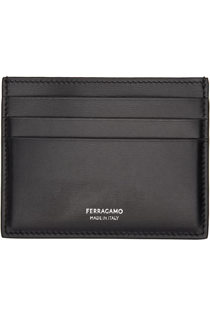 Ferragamo Black Credit Card Holder