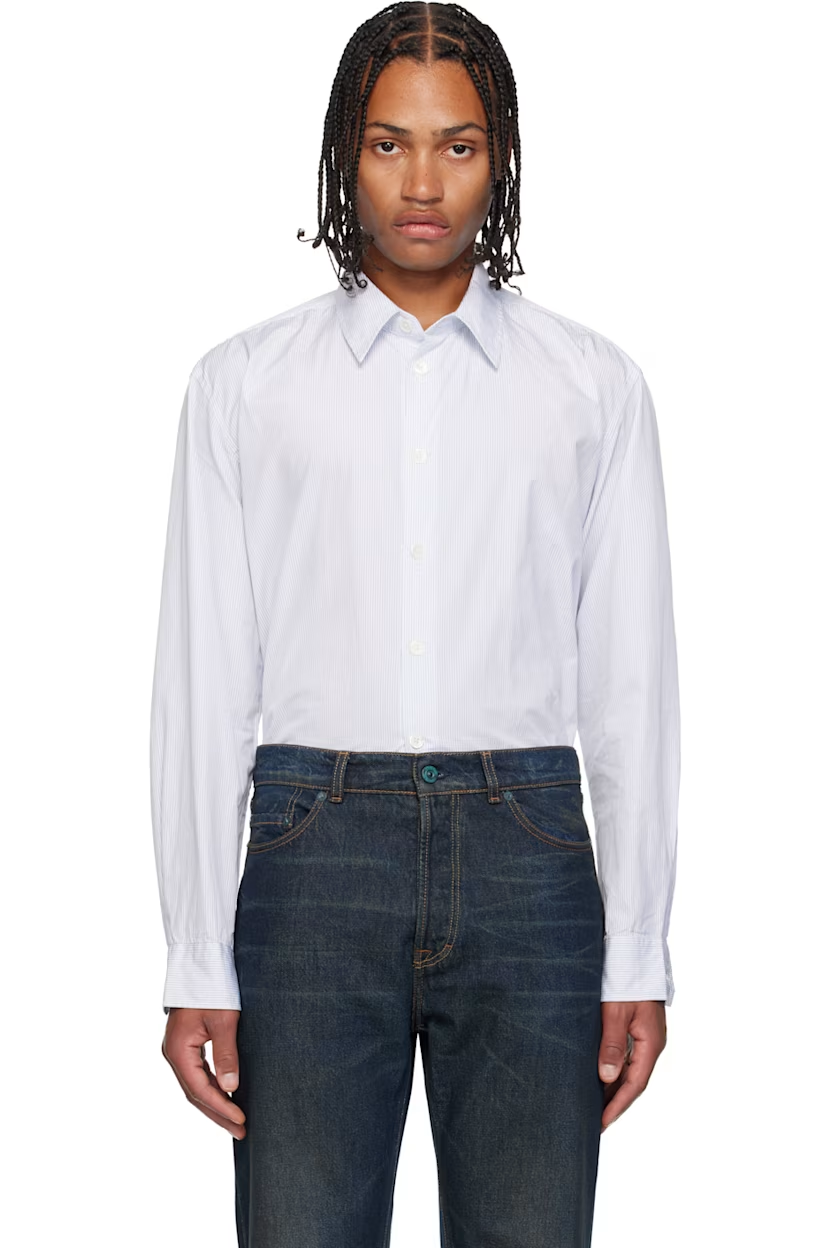 OUR LEGACY White & Blue Beyond Shirt