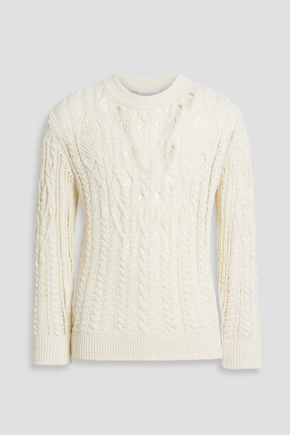 ISABEL MARANT Felix cable-knit cotton-blend sweater