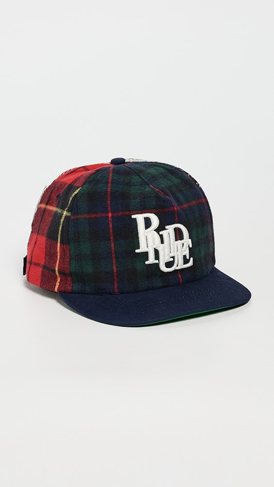 Rhude Multi-Flannel Scramble Logo Hat  Multi-Flannel Scramble Logo Hat