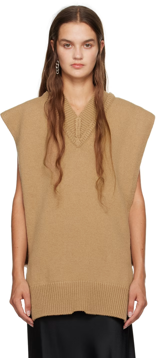 Maison Margiela Brown Layered Vest