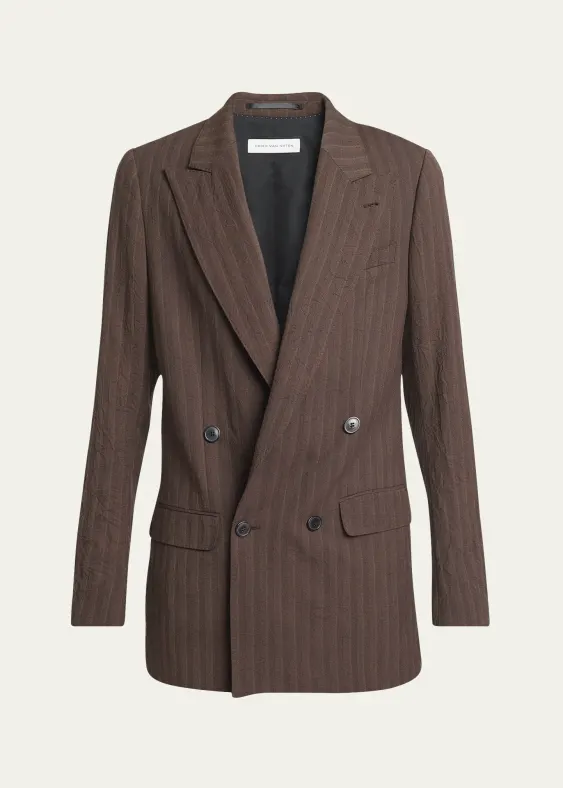 Dries Van Noten Men's Barton Herringbone Sport Coat