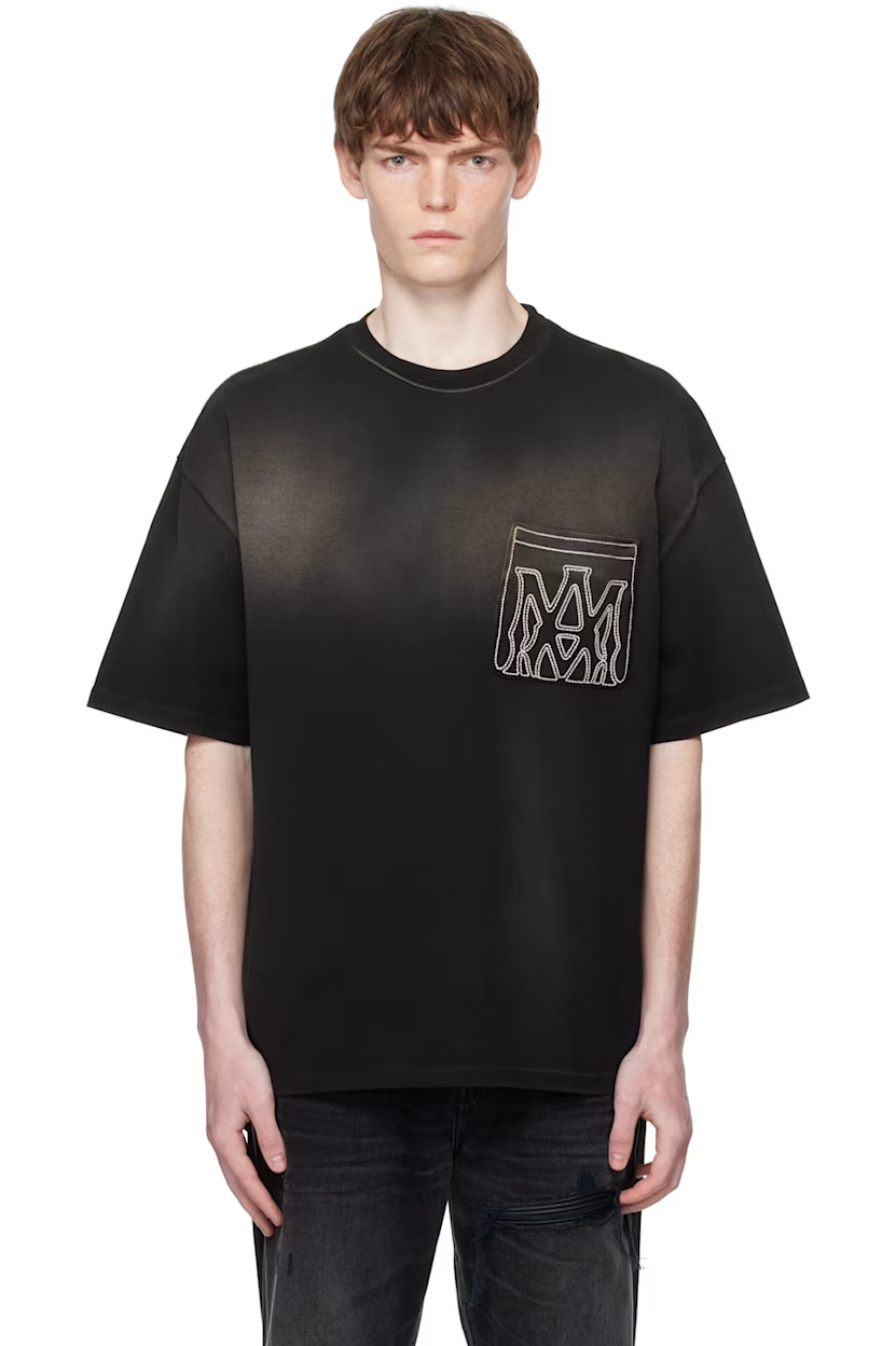 AMIRI Black MA Outline Oversized T-shirt