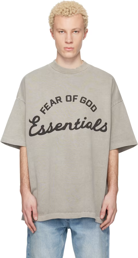Fear of God ESSENTIALS Taupe Training 90s Short Sleeve T-shirt