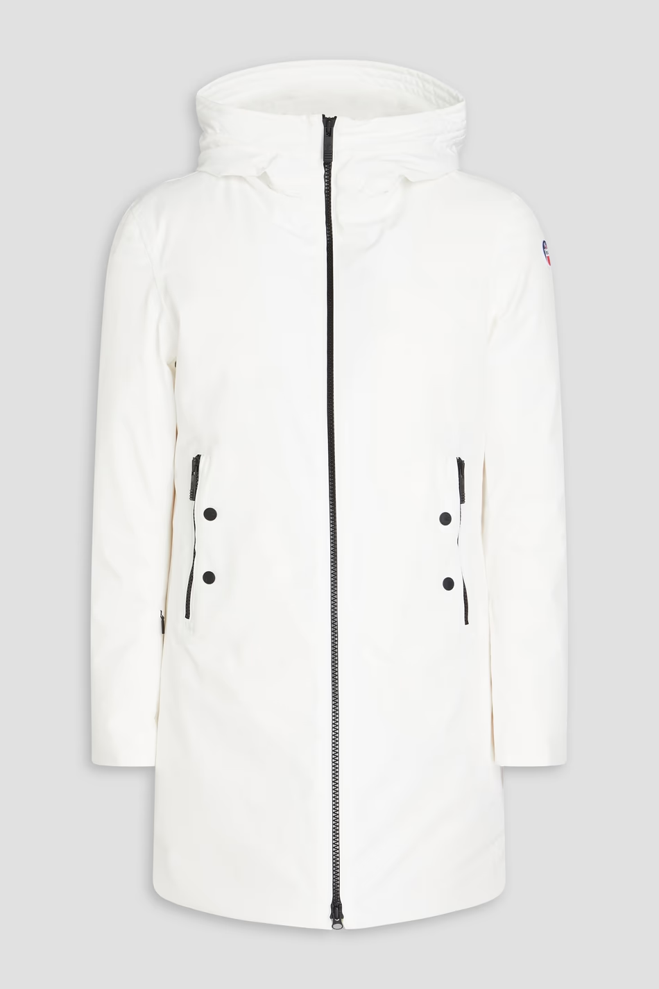 FUSALP Appliquéd shell hooded down coat