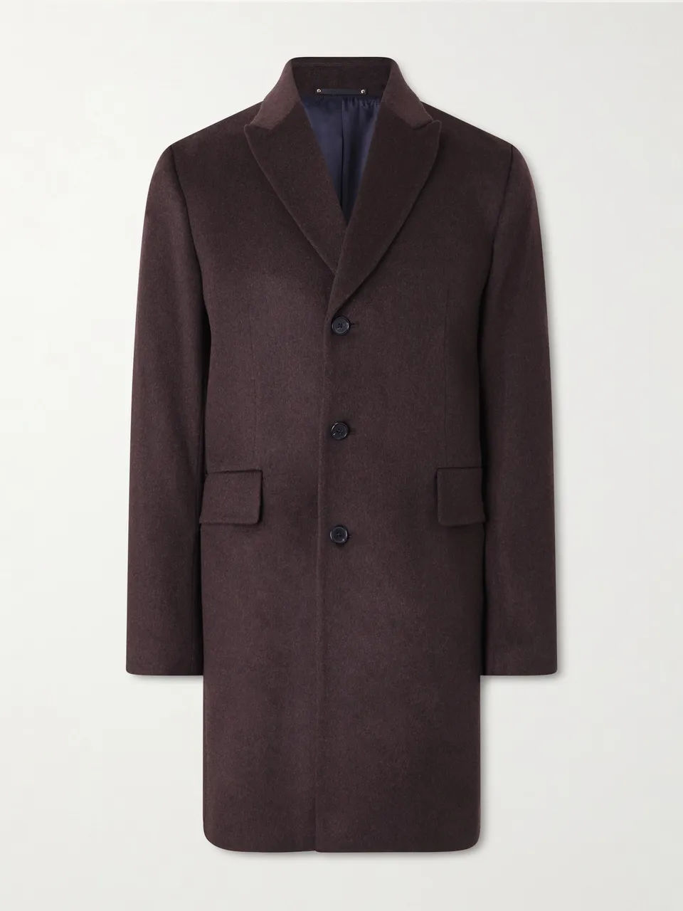 PAUL SMITH Slim-Fit Wool and Cashmere-Blend Felt Coat