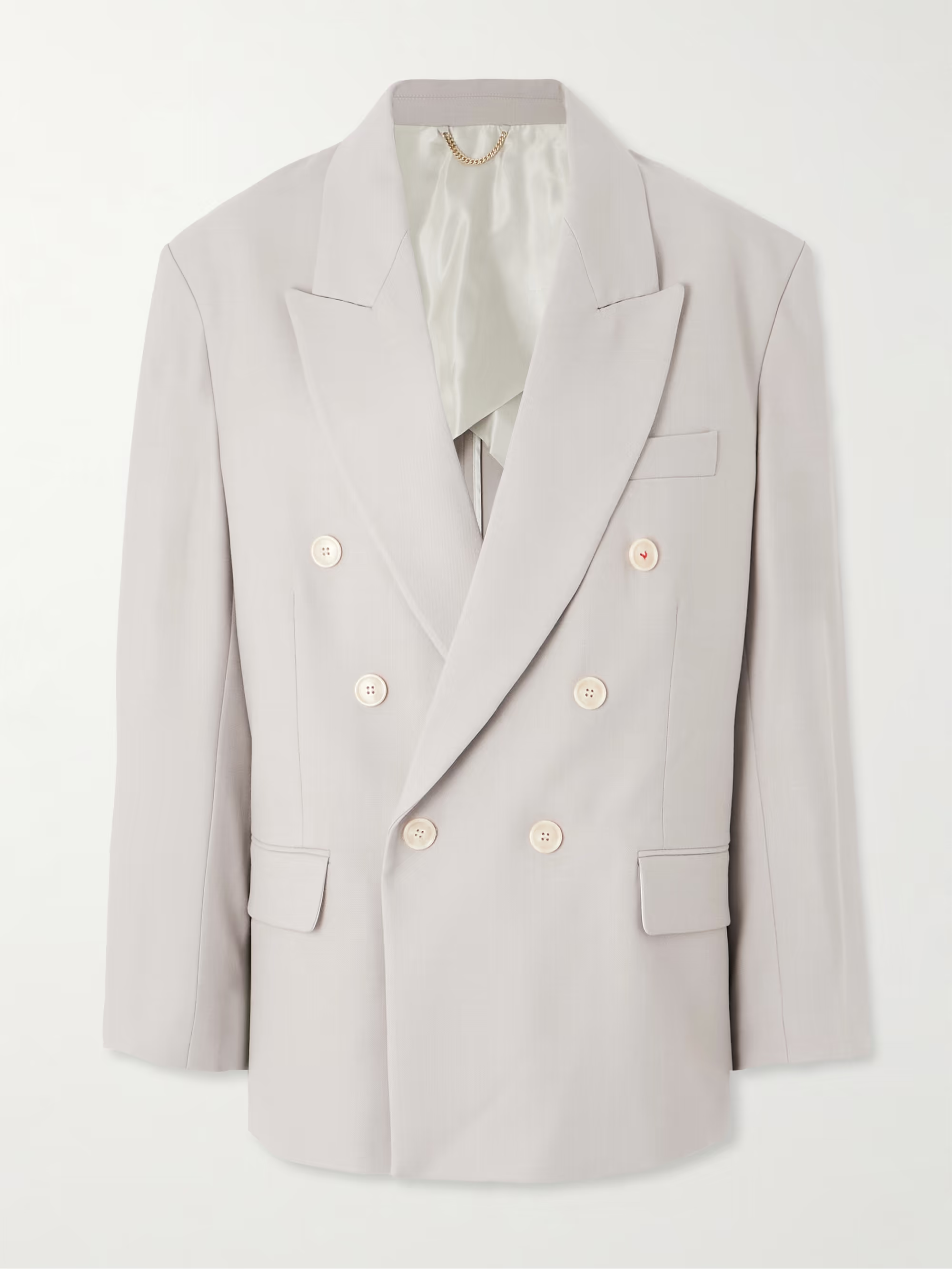 VICTORIA BECKHAM Oversized double-breasted twill blazer
