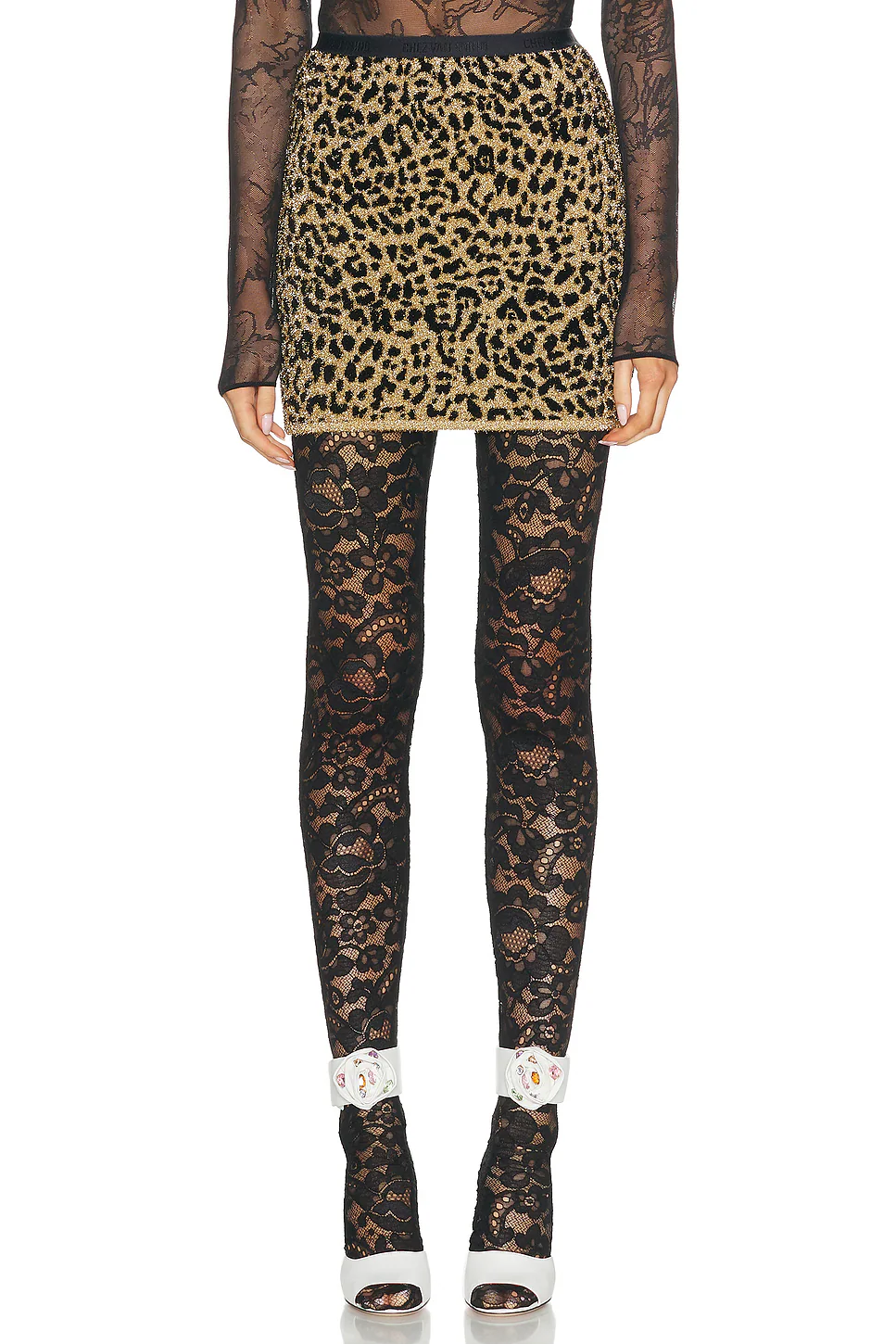 Valentino Animalier Jacquard Skirt