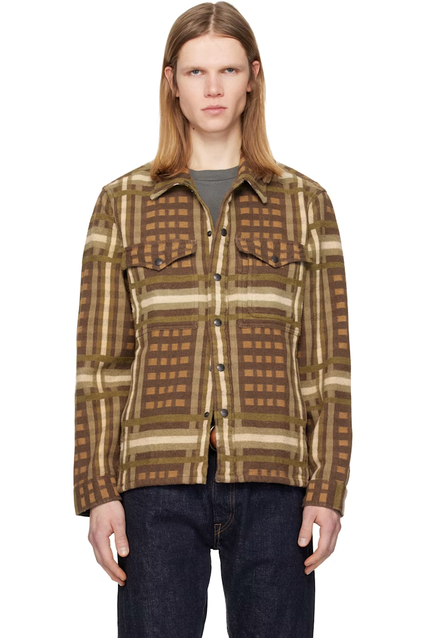 RRL Brown Nelson Sport Overshirt