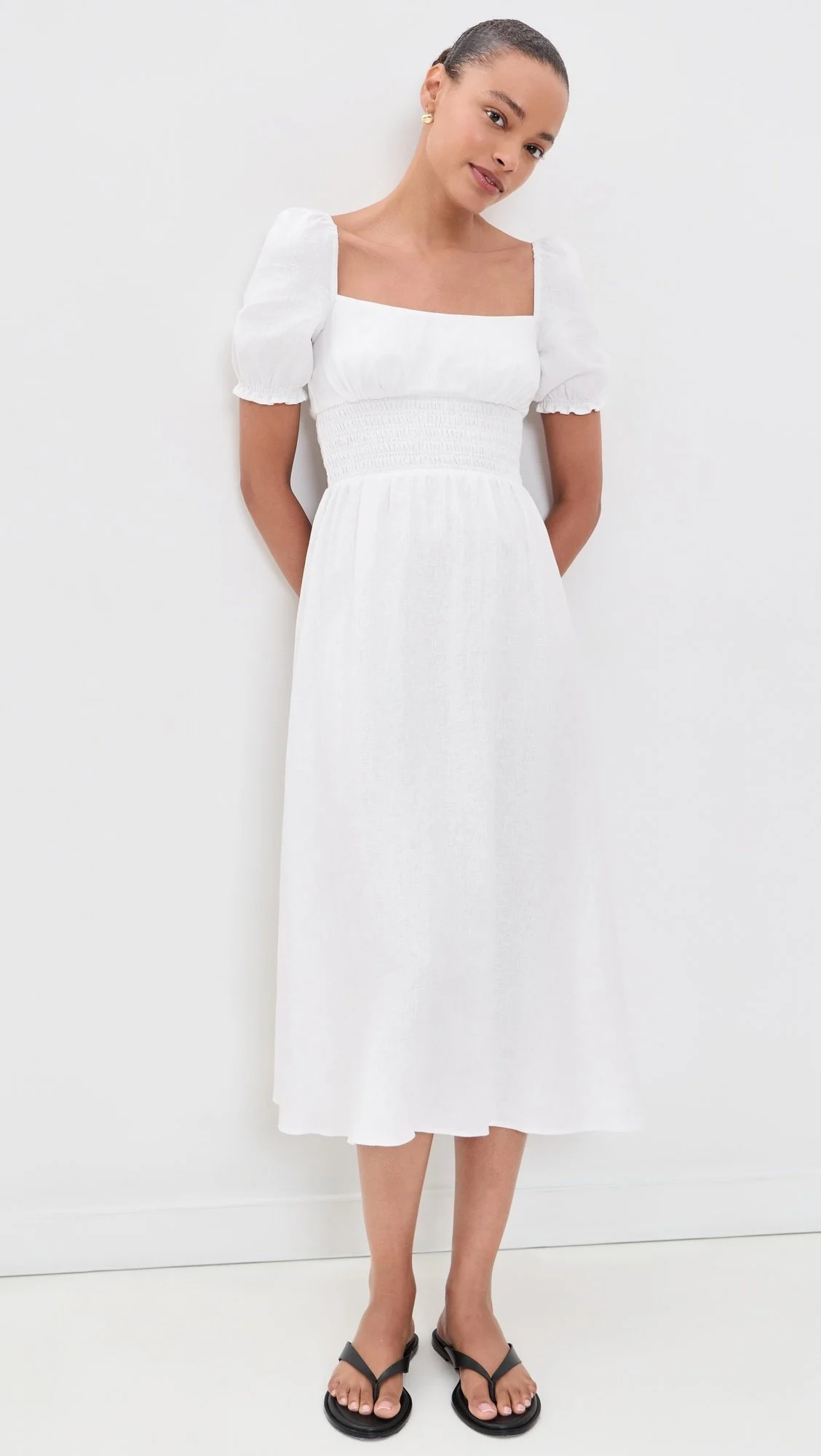 Reformation Adler Linen Dress