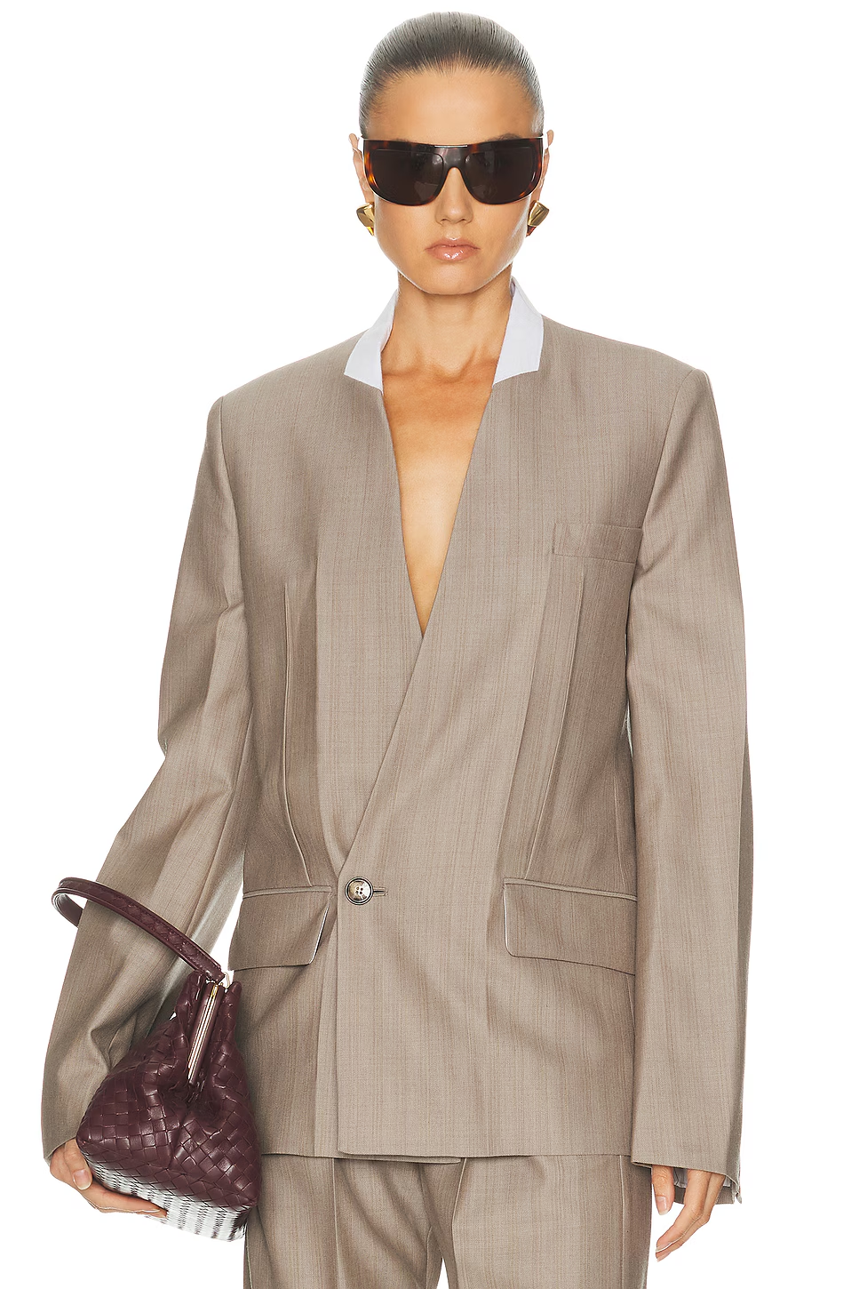 Victoria Beckham Collarless Jacket