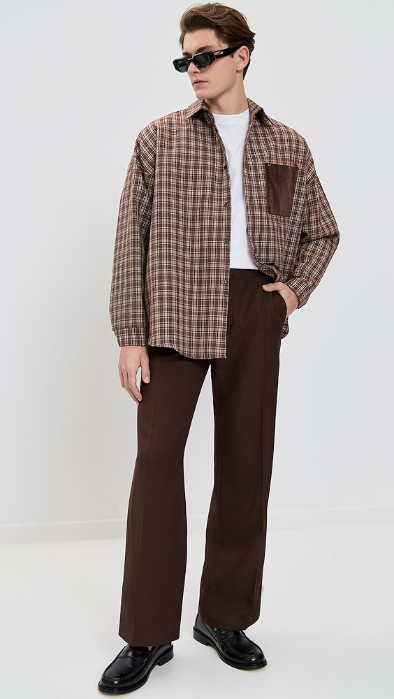 Marni Check Grain De Poudre Wool Shirt  Check Grain De Poudre Wool Shirt