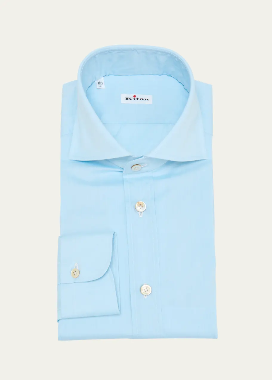 Kiton Men's Cotton Dress Shirt