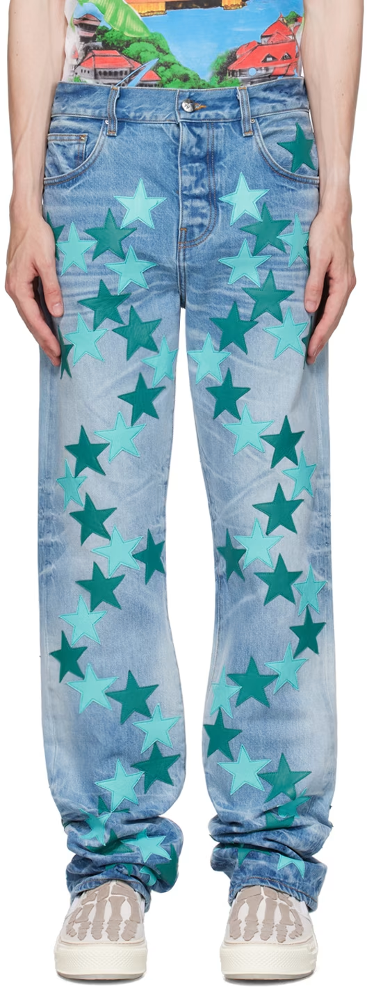 AMIRI Blue Chemist Edition Star Jeans