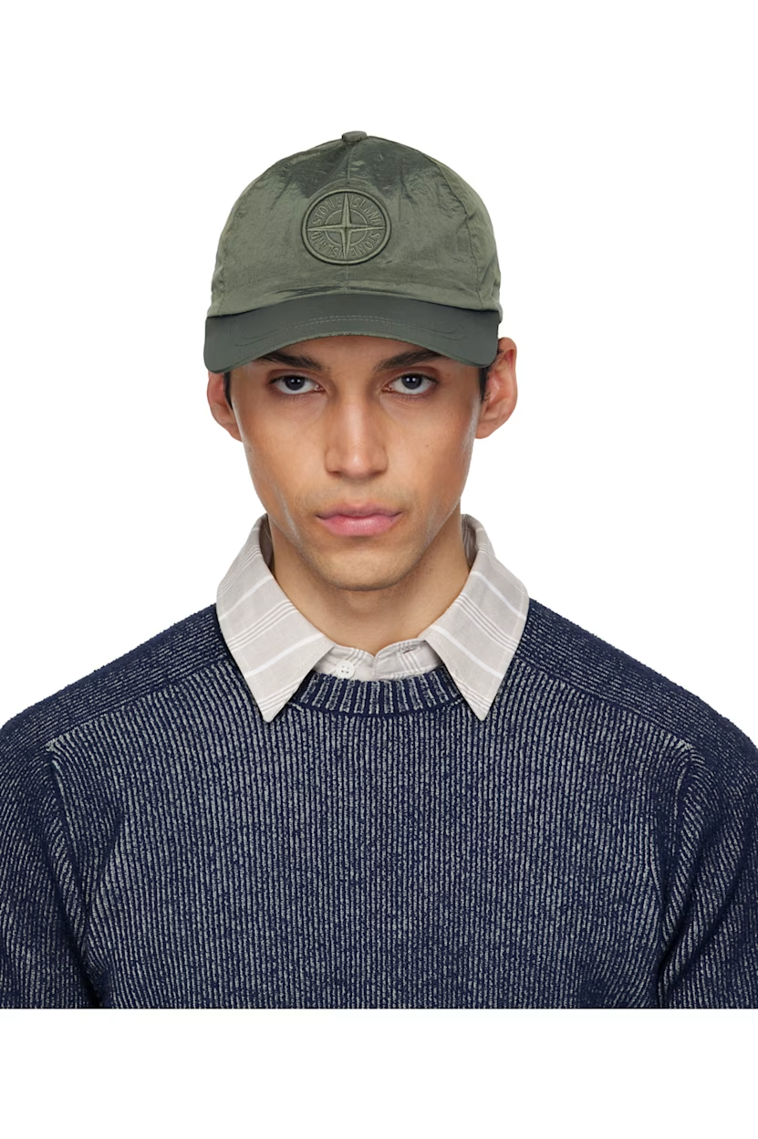 Stone Island Khaki 9100011 Nylon Metal ECONYL Cap