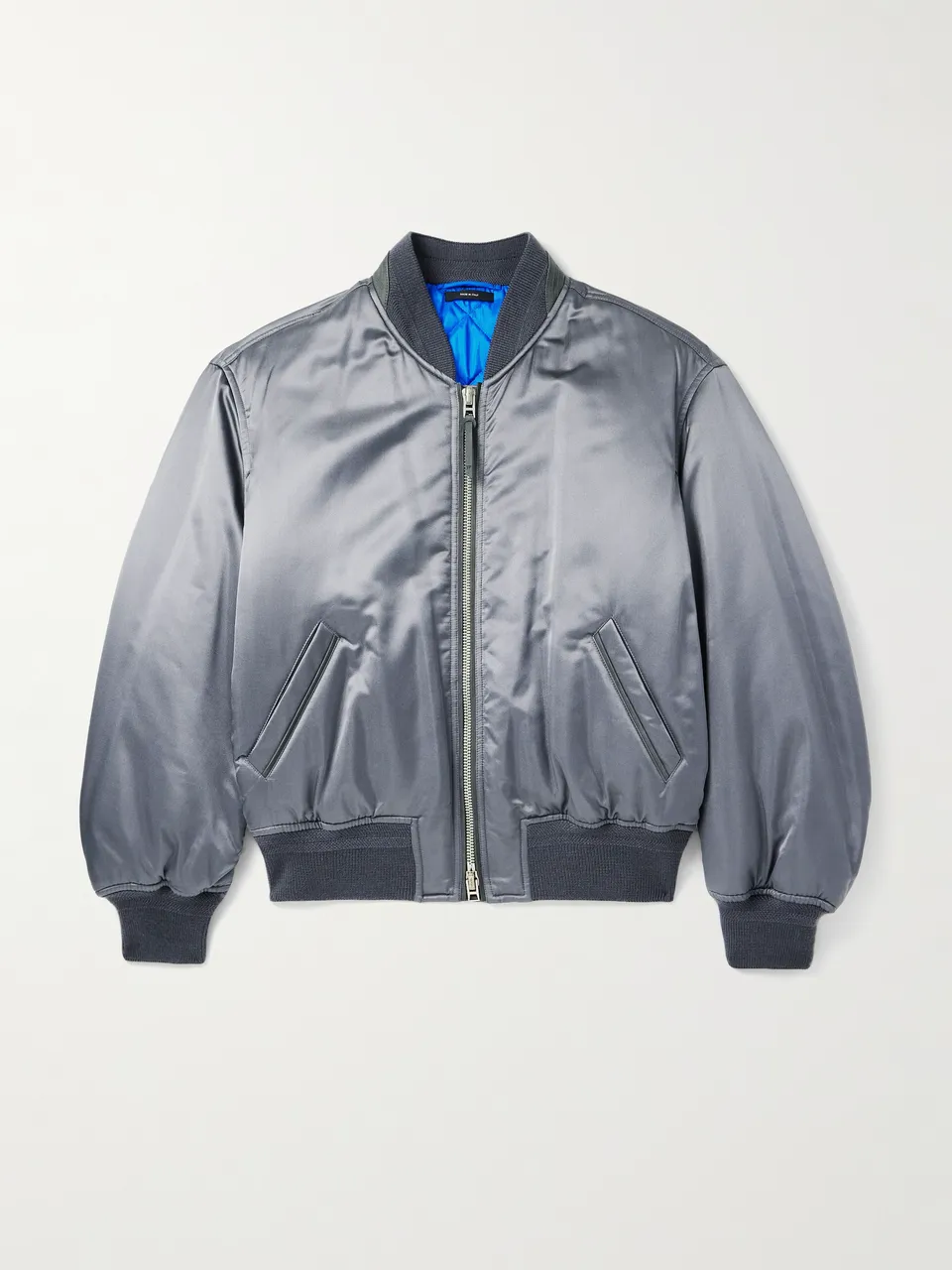 TOM FORD Silk-Satin Padded Bomber Jacket