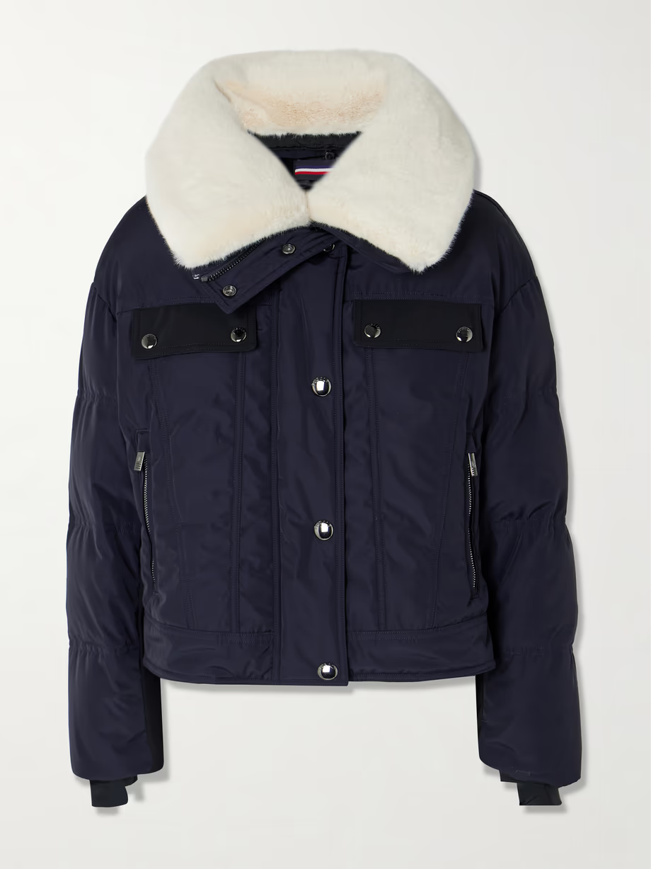 FUSALP Lakki plush-trimmed quilted padded canvas jacket