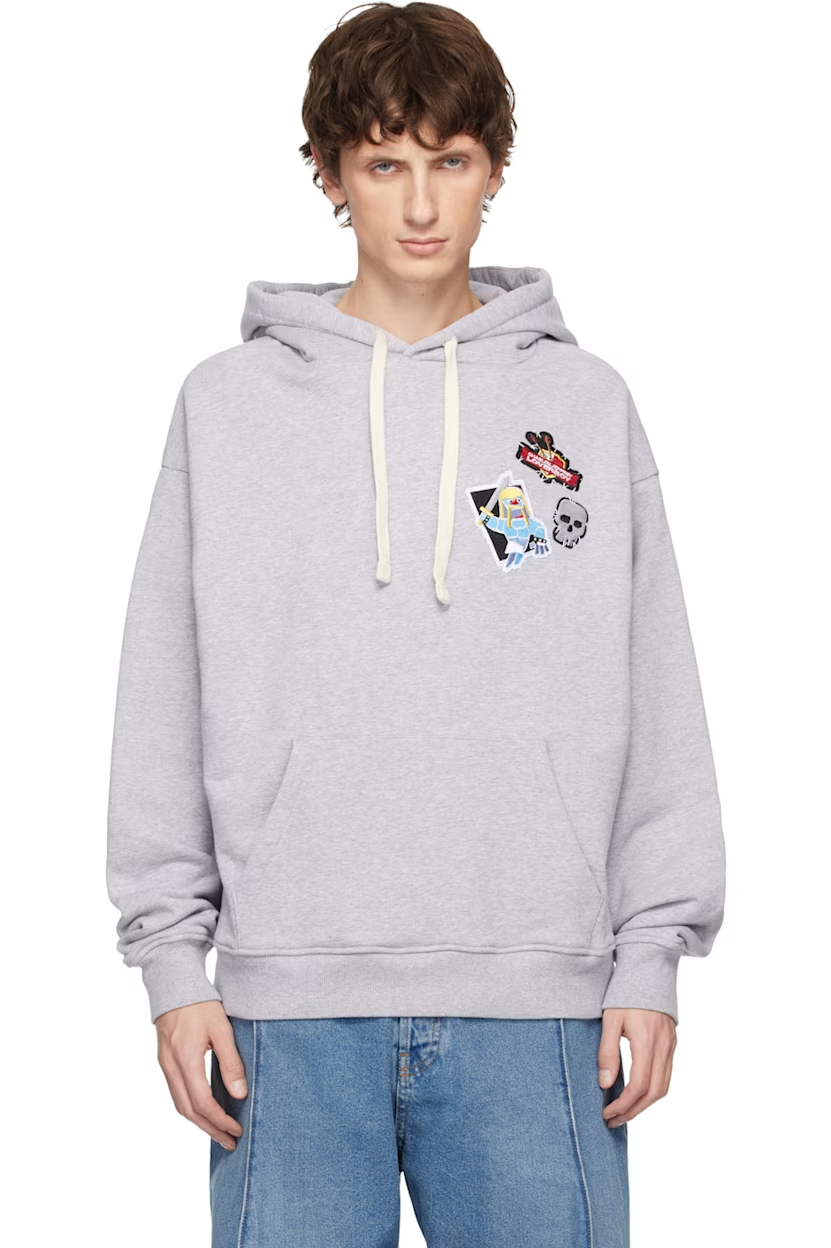 Charles Jeffrey LOVERBOY Gray Clash of Clans Edition Barbarian Patch Hoodie