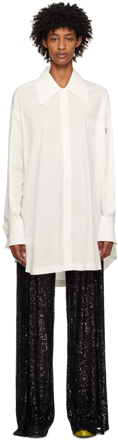 TOM FORD White Raw Edge Minidress