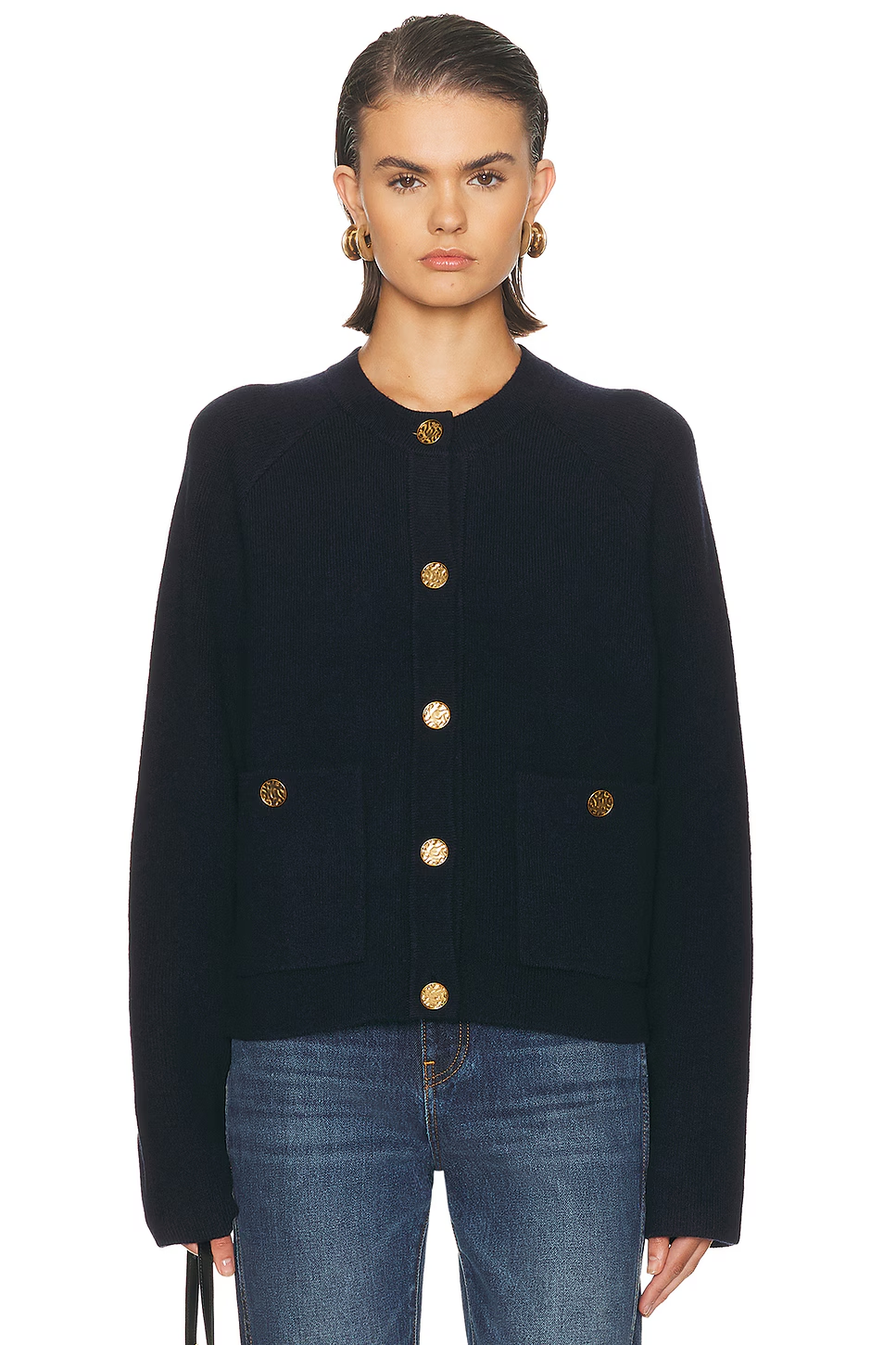 Toteme Hammered Button Cardigan