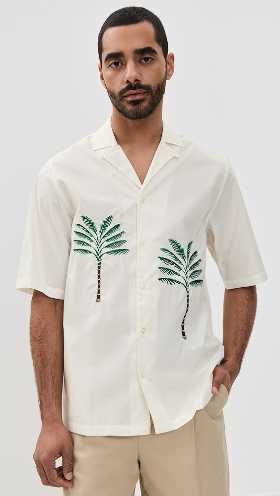 Officine Generale Luis Palm Tree Shirt Luis Palm Tree Shirt