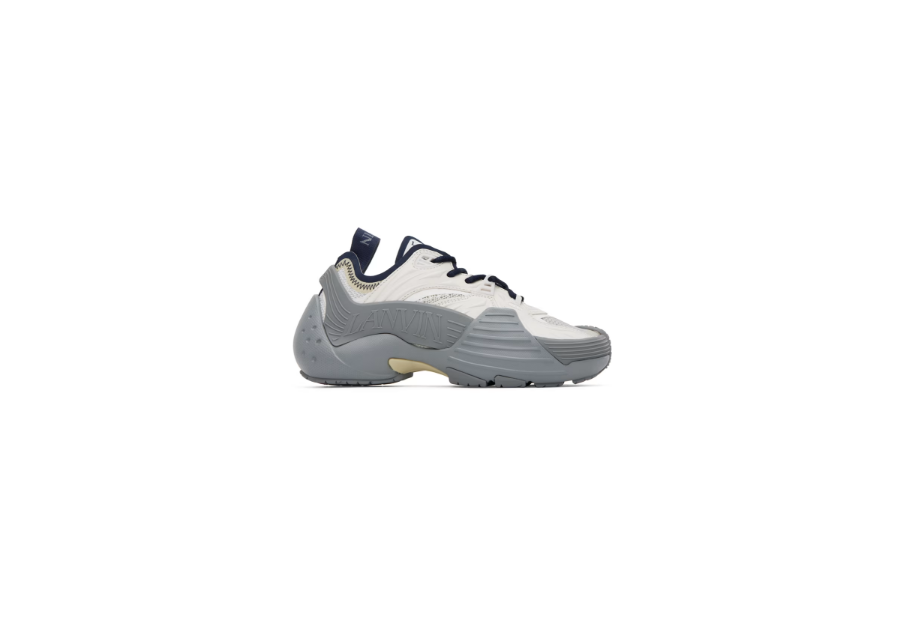 Lanvin SSENSE Exclusive Gray & Navy Flash-X Sneakers