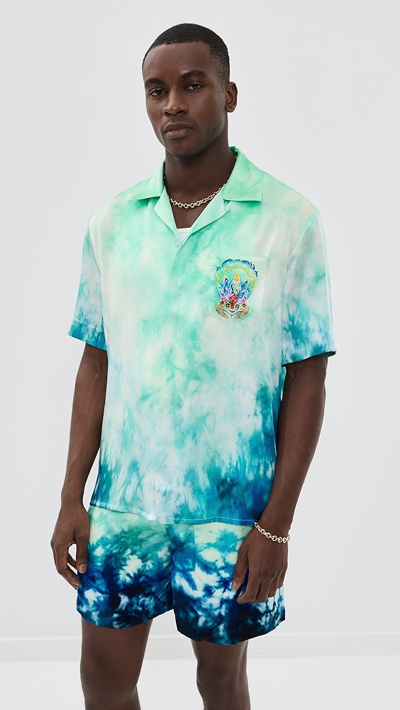 Casablanca Surf Lotus Short Sleeve Shirt  Surf Lotus Short Sleeve Shirt