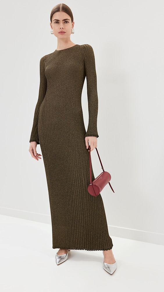 Proenza Schouler Joni Dress in Metallic Rib Joni Dress in Metallic Rib