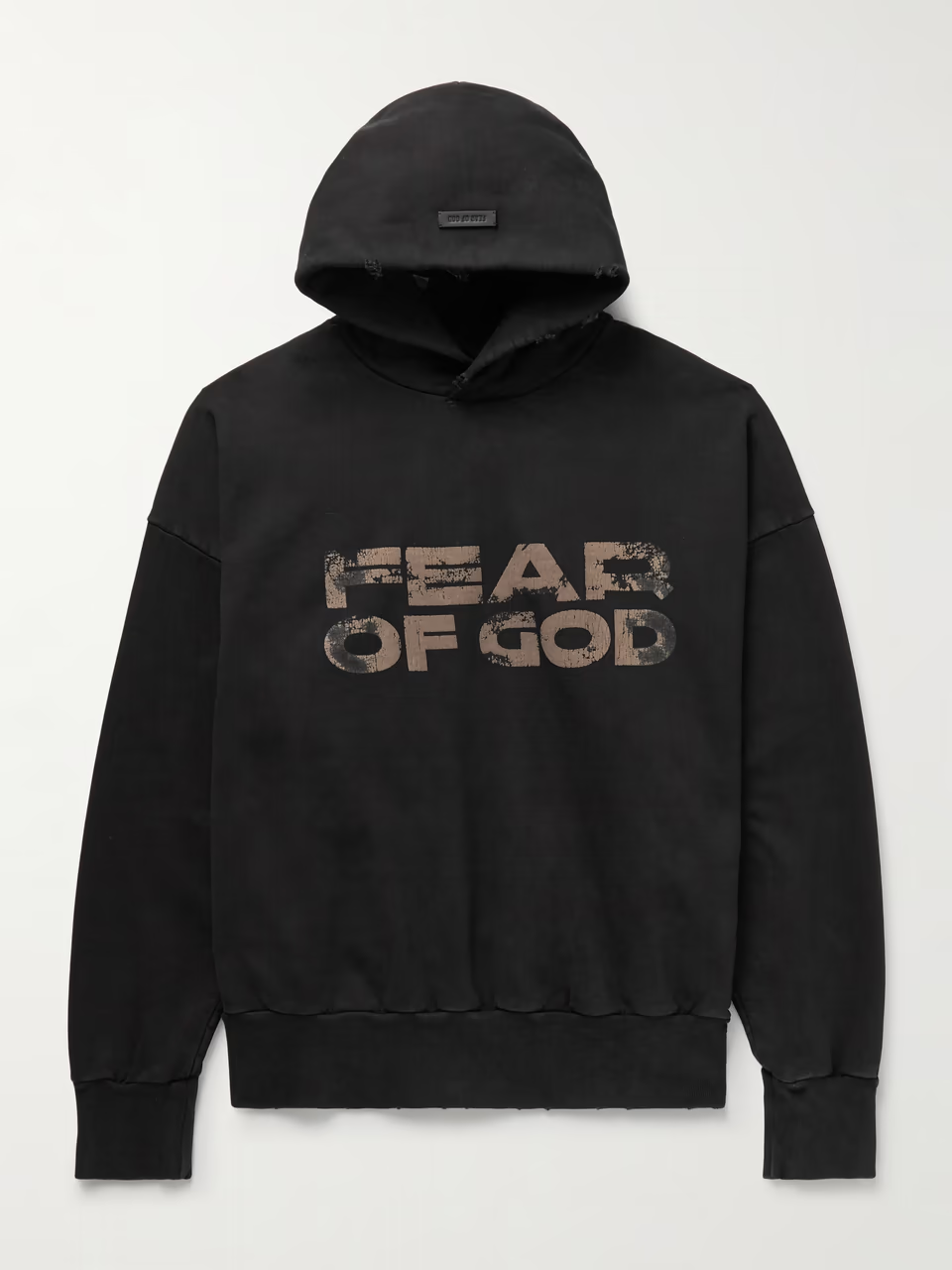 FEAR OF GOD Logo-Print Cotton-Jersey Hoodie