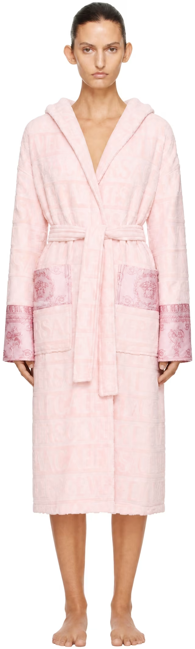 Versace Pink 'I Heart Baroque' Bathrobe
