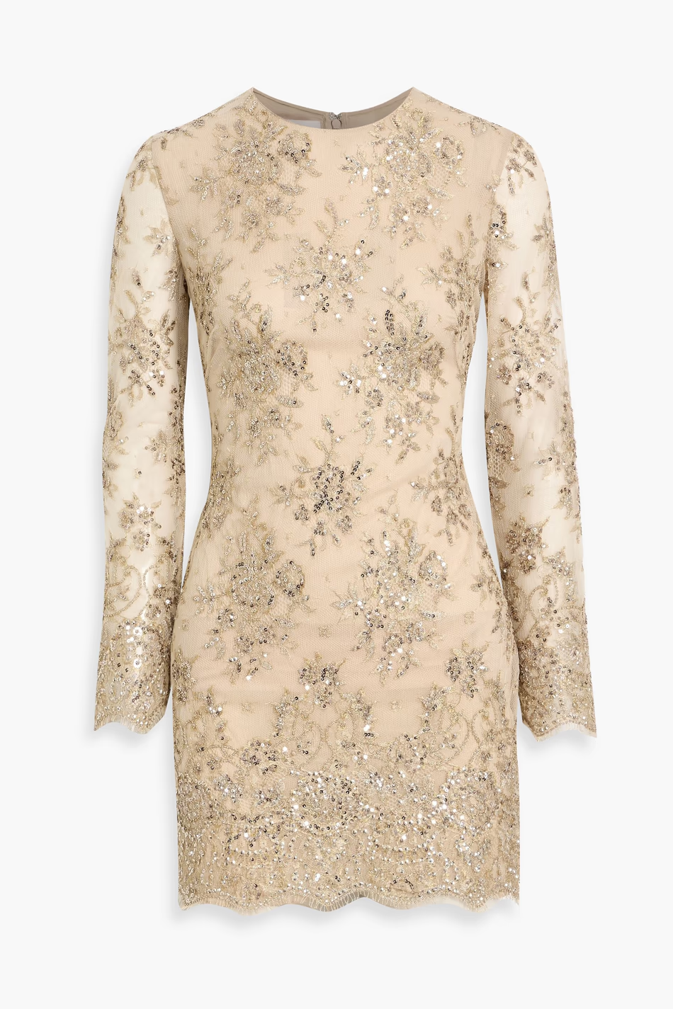 VALENTINO GARAVANI Embellished tulle mini dress