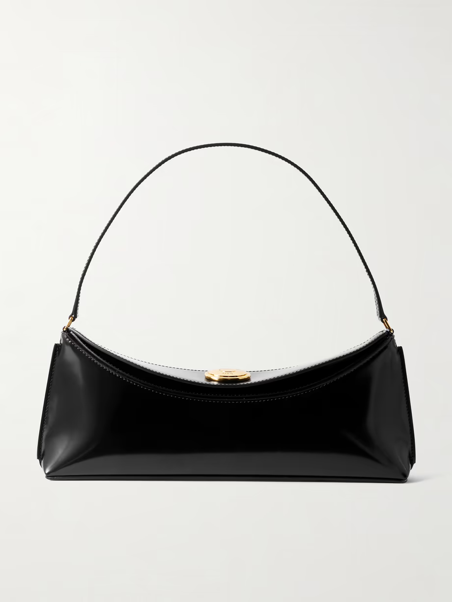 JACQUEMUS Le Calisso polished-leather shoulder bag