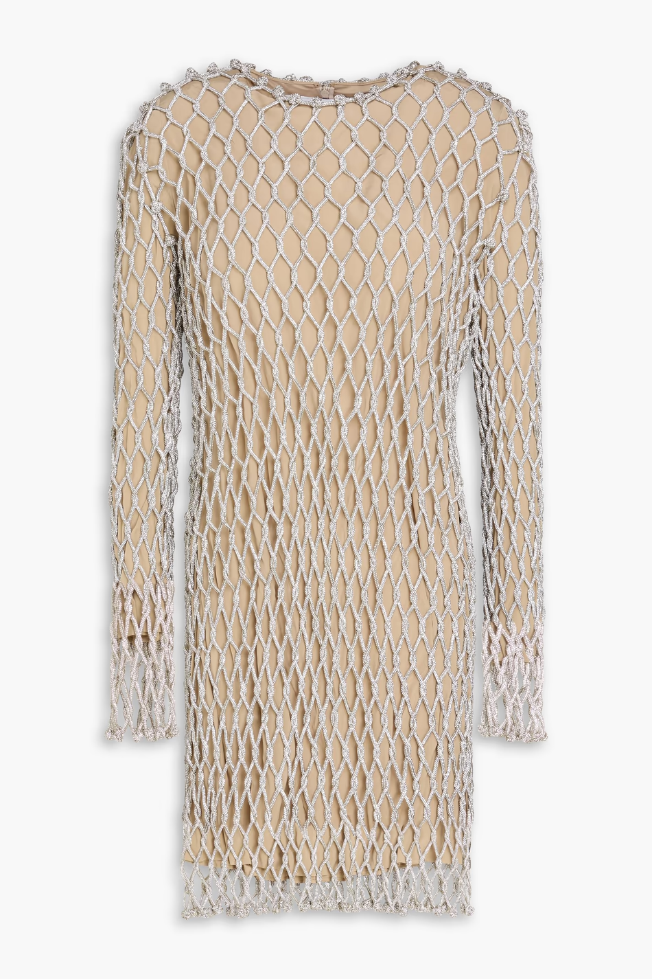 VALENTINO GARAVANI Crystal-embellished mesh mini dress