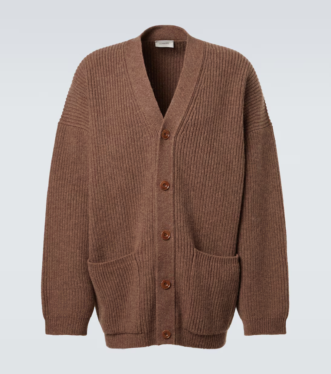 Lemaire Oversized ribbed-knit wool cardigan