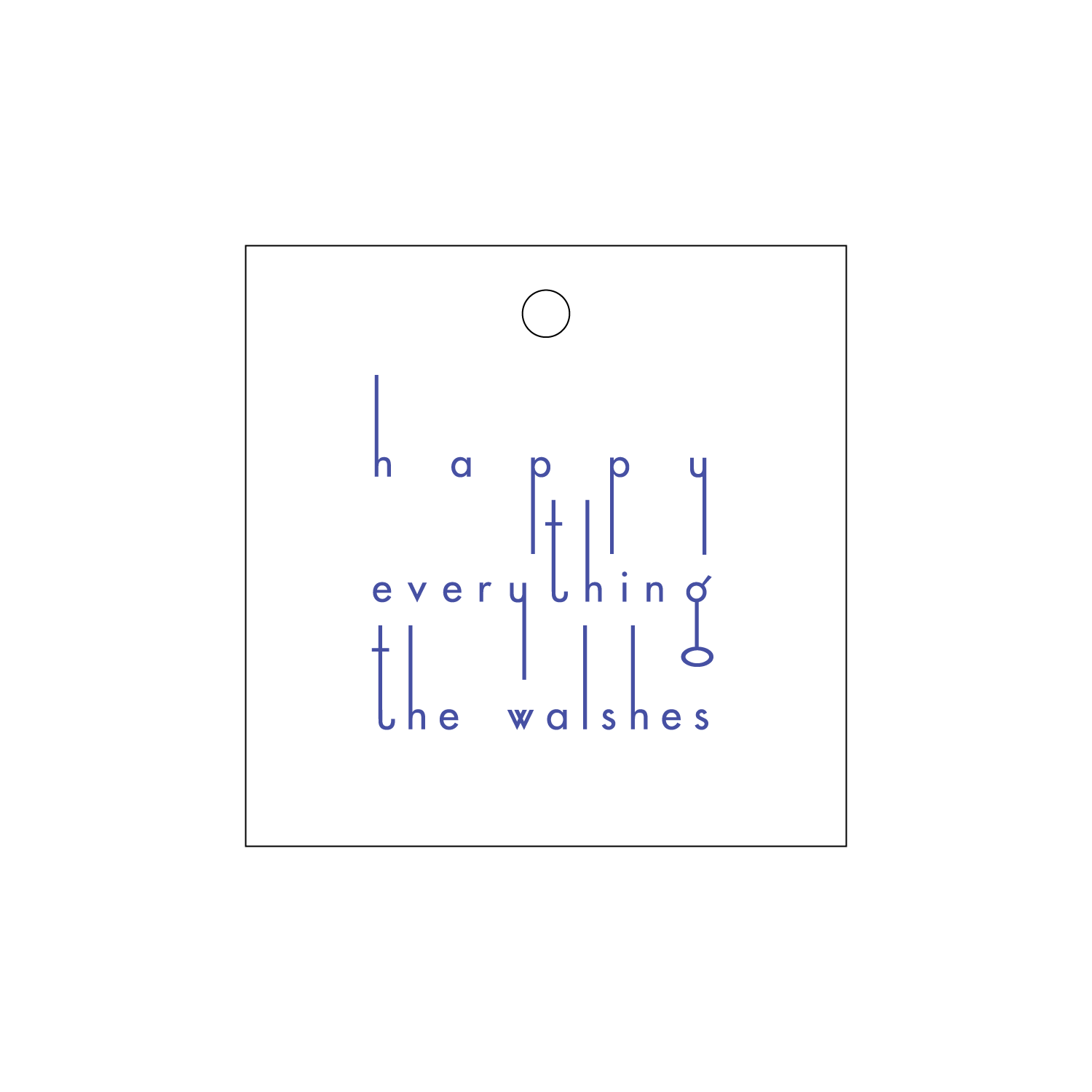 Letterpress Gift Tag - 576