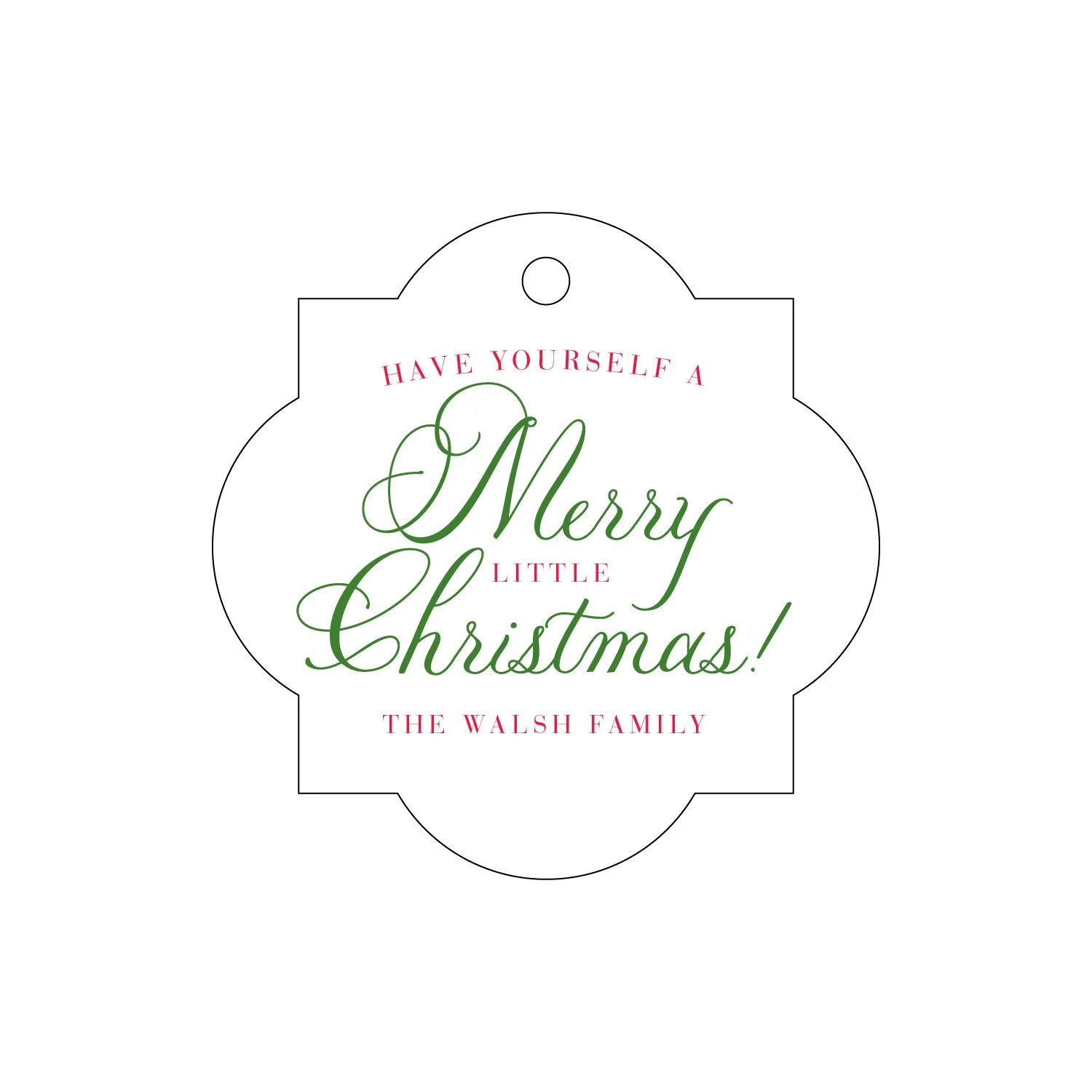 Letterpress Gift Tag - 300