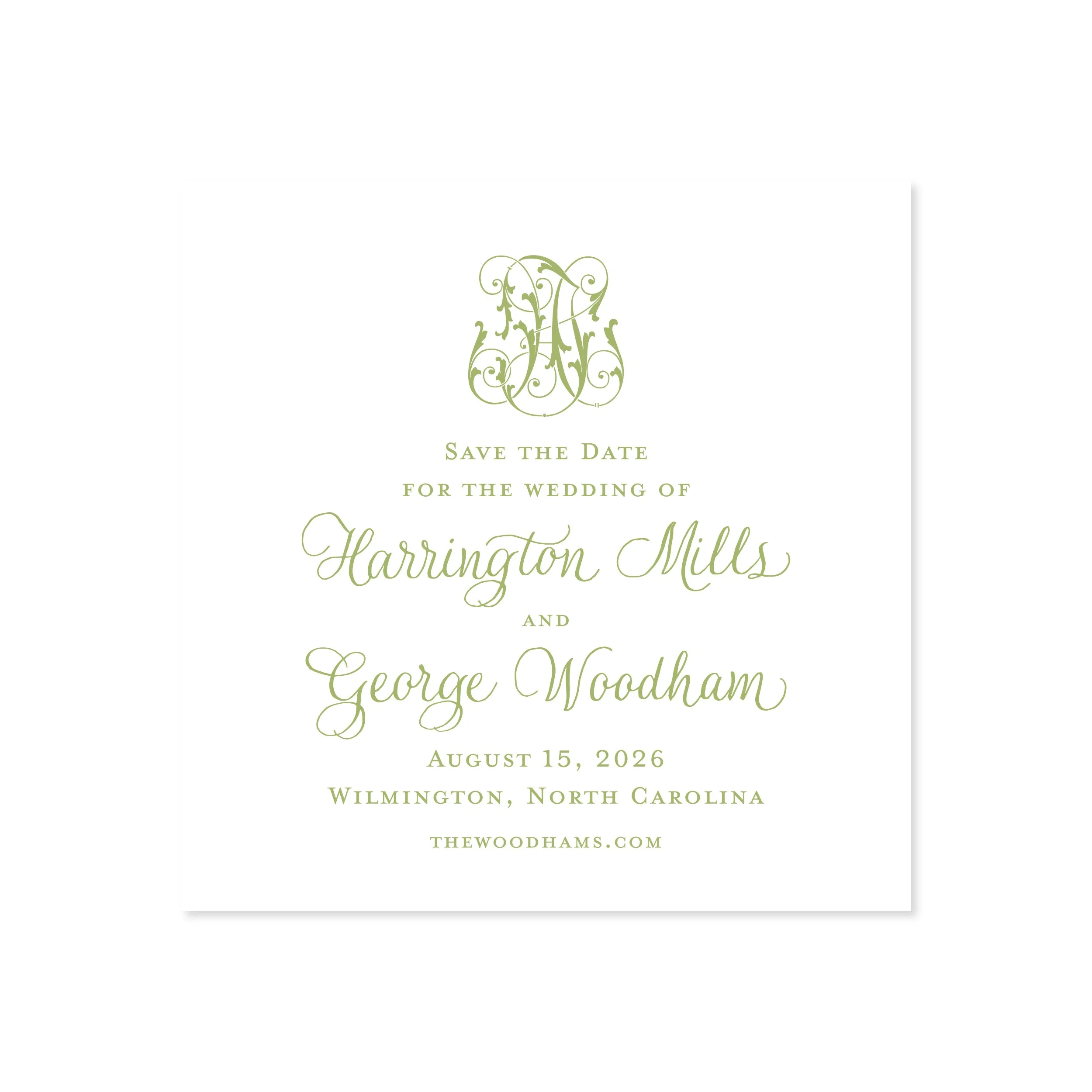 Ellis Calligraphy Save the Date