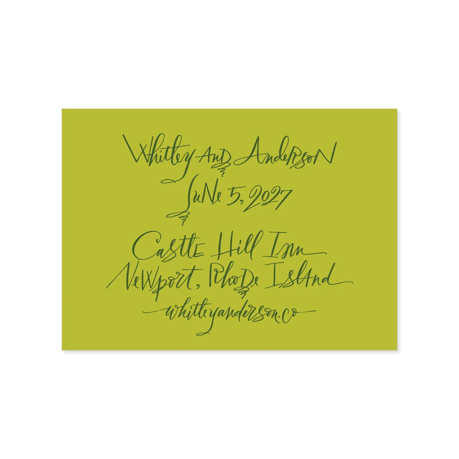 Anderson Calligraphy Save the Date