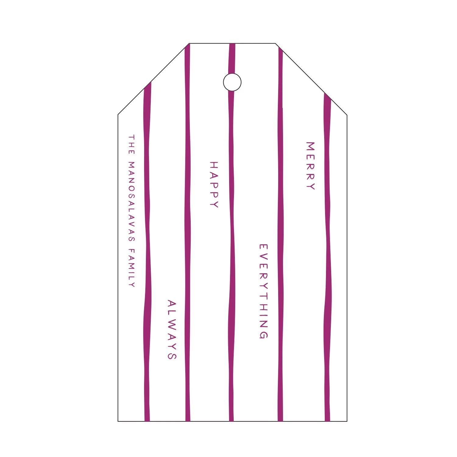 Letterpress Gift Tag - 534