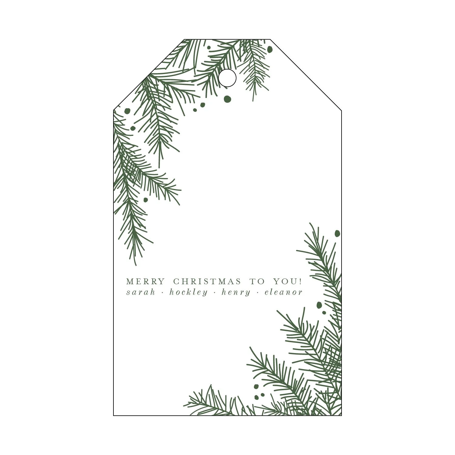 Letterpress Gift Tag - 99